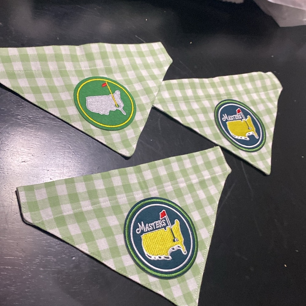 Charming Green Gingham Dog Apparel with Emblem